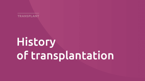 History of transplantation