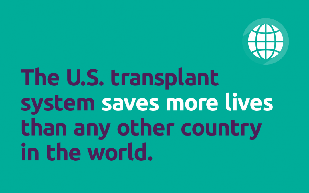 U.S. leads world in rates of deceased donors, key transplant categories