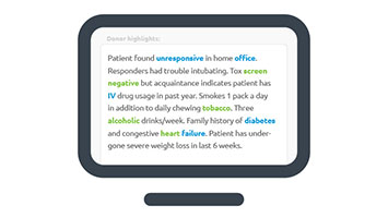 Is natural language processing useful in predicting organ acceptance?