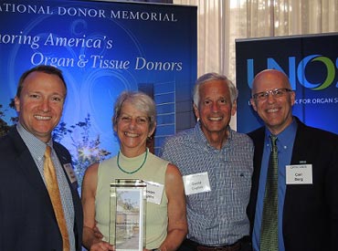 David and Susan Caples, 2015 National Donor Memorial Award