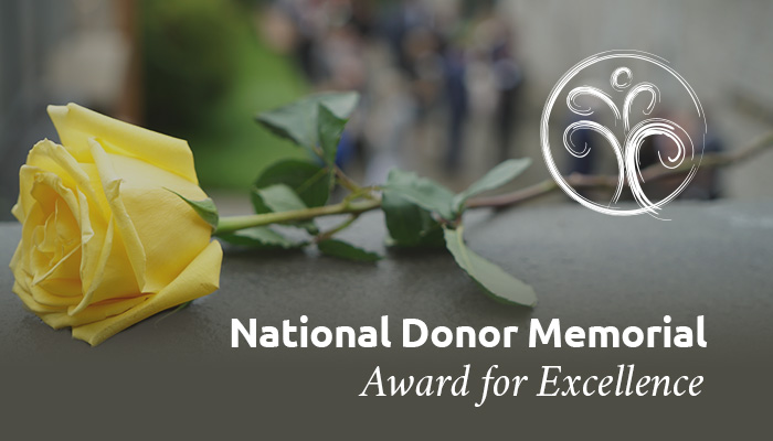 National Donor Memorial Award for Excellence 2021 call for nominations