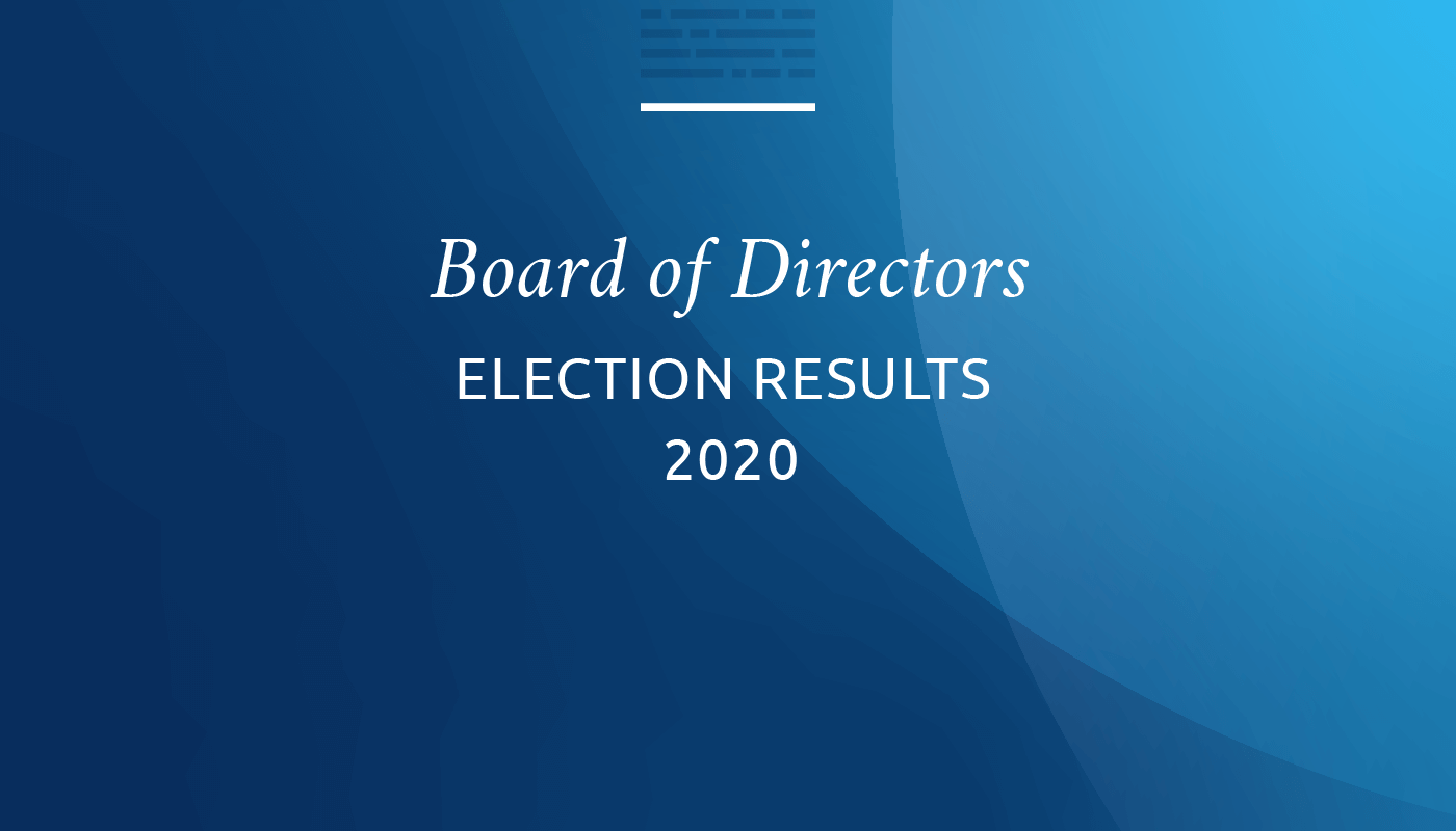 Board of Directors election results 2020