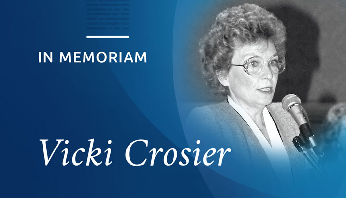 In Memoriam: Vicki Crosier