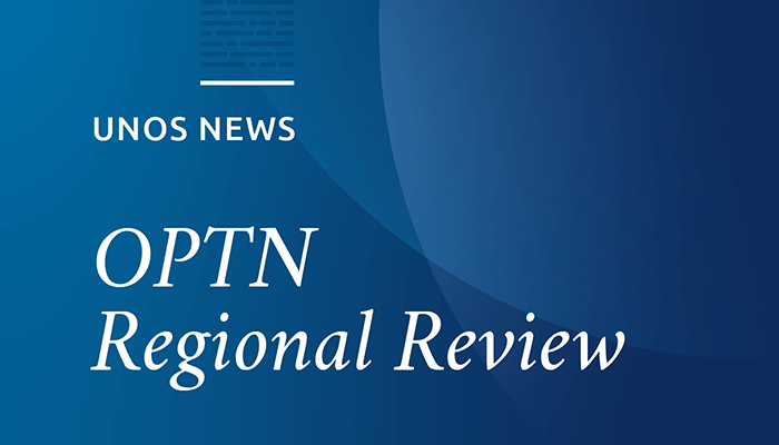 Results from the OPTN regional review questionnaire now available