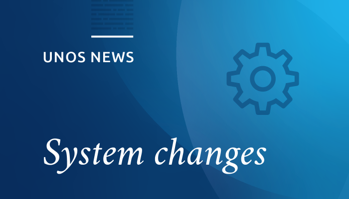 Policy and system changes effective January 11, 2016, adding serum sodium to MELD calculation