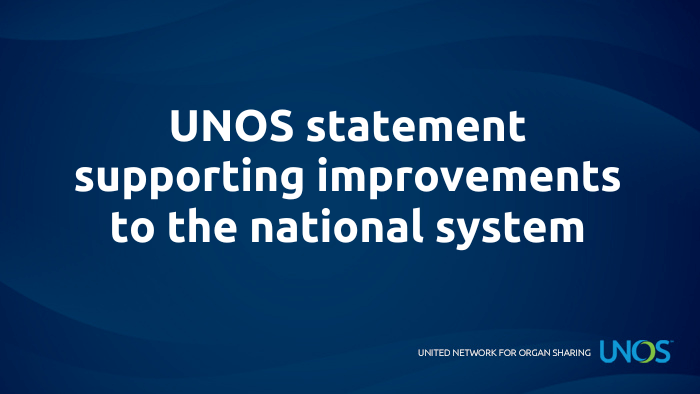 UNOS welcomes competitive bidding process for next OPTN contract
