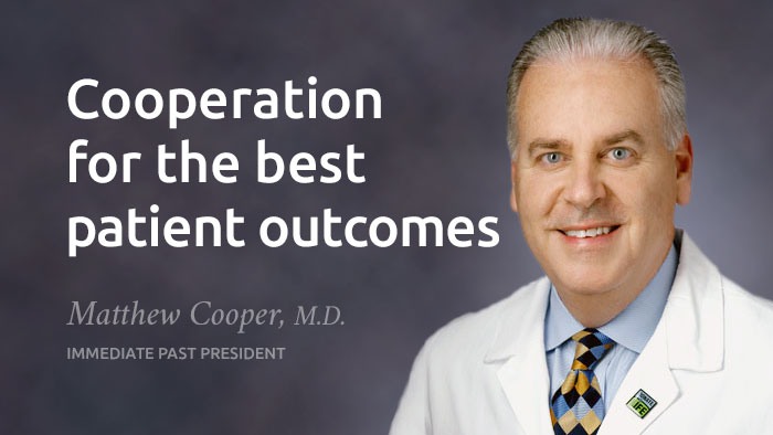 Matthew Cooper, M.D. emphasizes collaboration before nation’s transplant surgeons