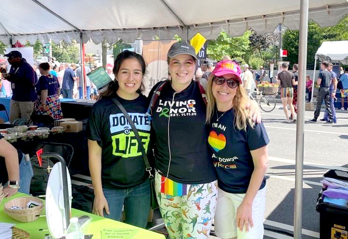 3 people at DC pride event