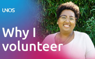 Why I volunteer: Amber Eck, UNOS ambassador