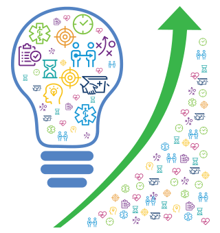 Shining the light on best practices. A lightbulb used as a metaphor for shining the light on best practices.