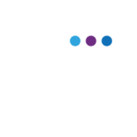 icon of a webinar with person on computer monitor with discussion bubble