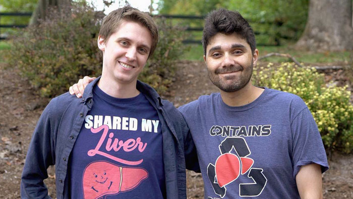 Kristofer and Omar, half-brothers, and share a liver