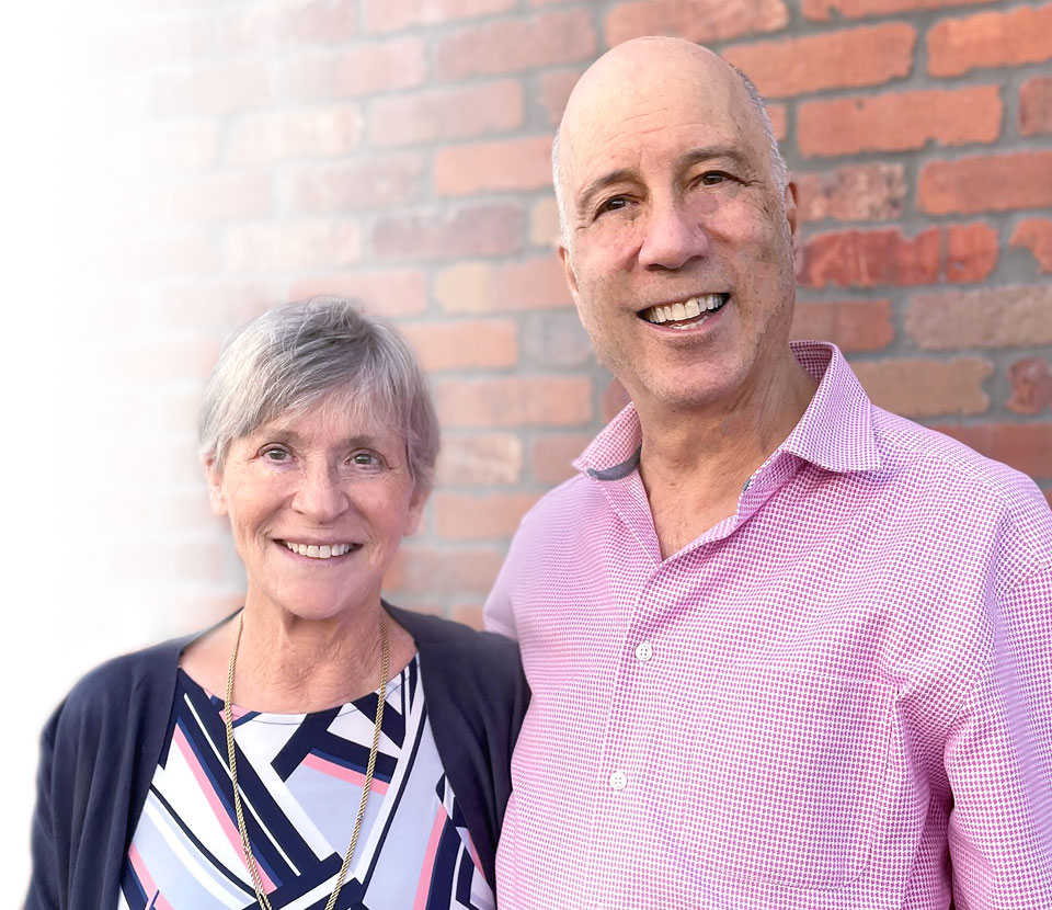 Ted Gordon and his wife smiling