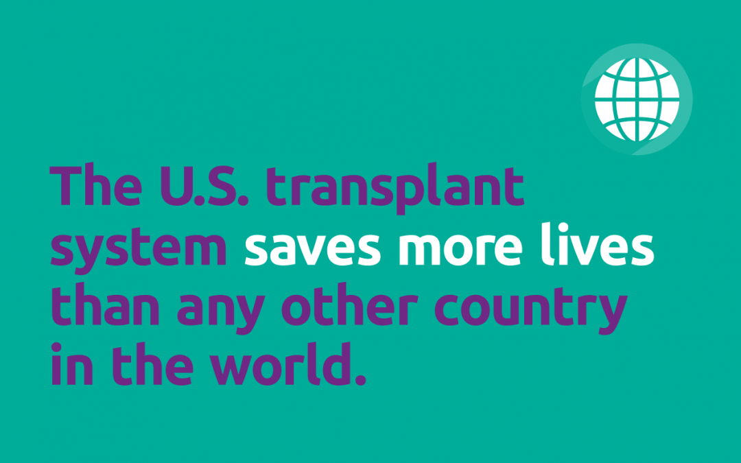 U.S. leads world in rates of deceased donors, key transplant categories
