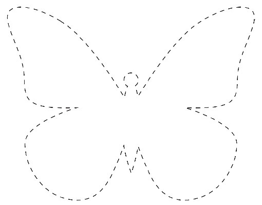 outline of butterfly