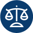icon of balanced scales for equality